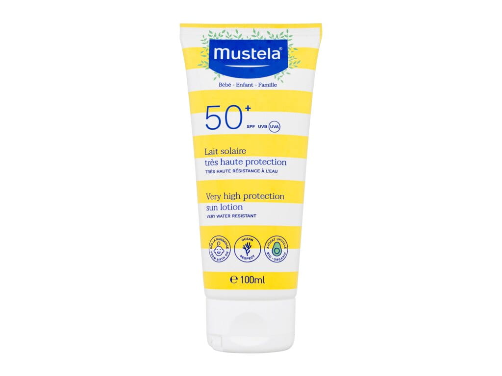 Mustela Bébé Family Very High Protection Sun Lotion SPF50+ U Preparat do opalania ciała 100ml-623052